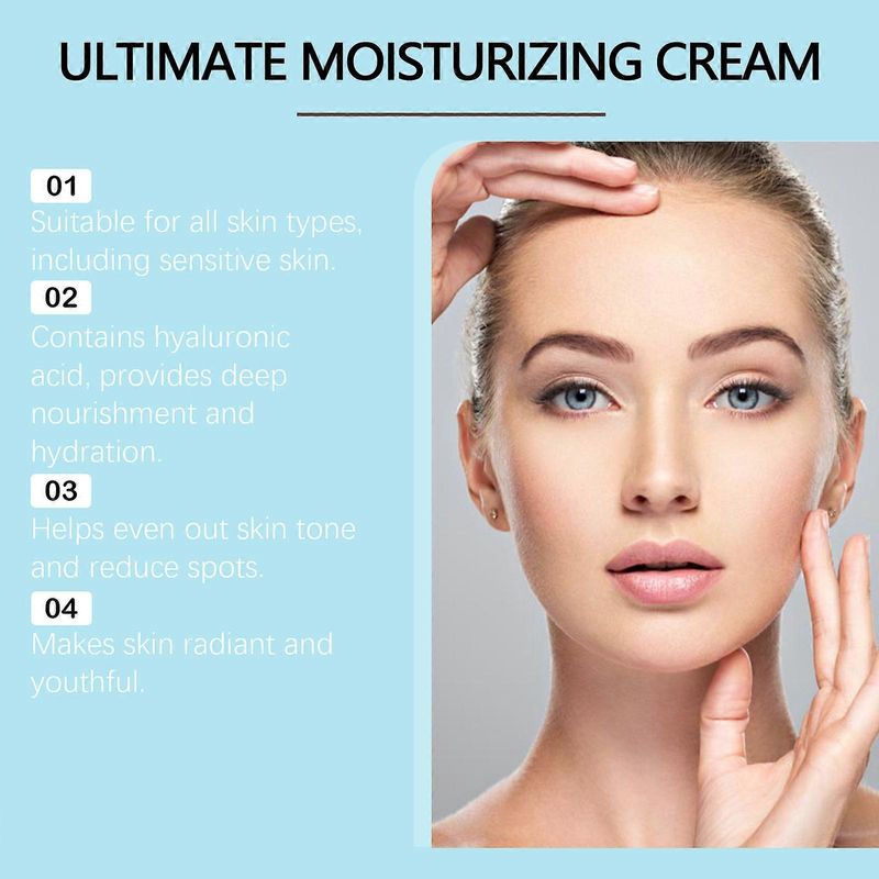 Ultimate Moisturizing Cream, Centella Asiatica Facial Moisturizing Cream, Day And Night Anti-Aging Cream, Smooth Skin, Anti-Wrinkles, Nourishes And Mo_voghion.com
