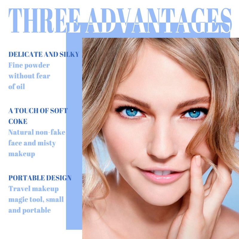 OUHOE has no time, lasting, hard to take off makeup, makeup powder, natural, light, breathable, set powder_voghion.com