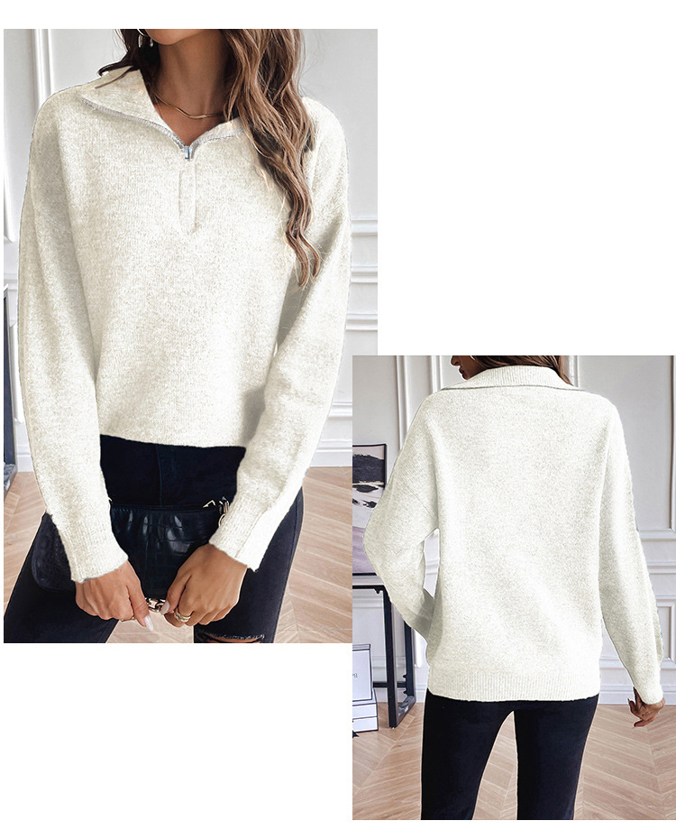 Halloween Pullover Diablo Subculture Skull Loose Long Sleeve Knitwear Female_voghion.com