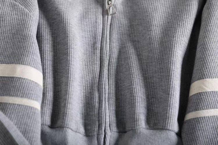 Abbigliamento da donna alla moda e anti-età, tuta sportiva piccola, felpa con cappuccio slim con pantaloni a gamba larga, tuta casual a due pezzi_voghion.com