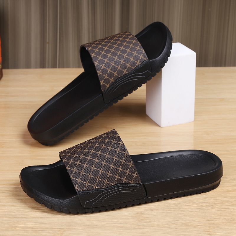 Pantofole personalizzate alla moda, antiscivolo e antiodore, estive 2025, per abbigliamento esterno, da uomo, con una sola linea di trascinamento_voghion.com