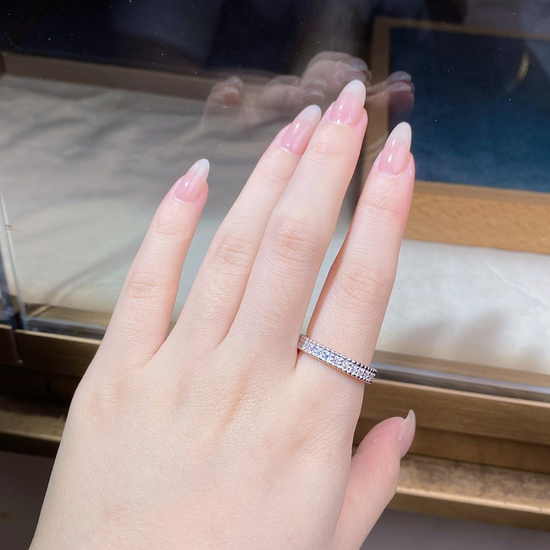 Tancise Anello in argento con zirconi classici Gioielli da donna Promessa di nozze Regalo per feste_voghion.com