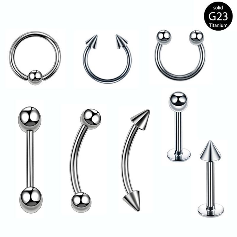 Gioielli per il corpo Lega di titanio Unghia ombelicale Dente esterno Antiallergico Piercing di base per il corpo Sopracciglio Unghia Unghia per labbra_voghion.com