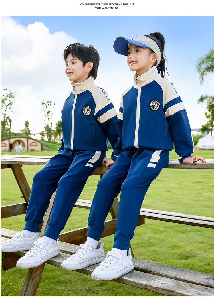 Children's Clothes School uniform set primary school children sports class uniform class meeting uniform_voghion.com