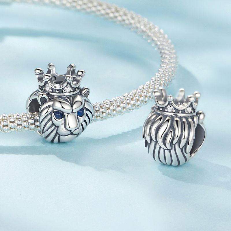 Pandantiv Coroană Leu din Argint, SCC3086_voghion.com