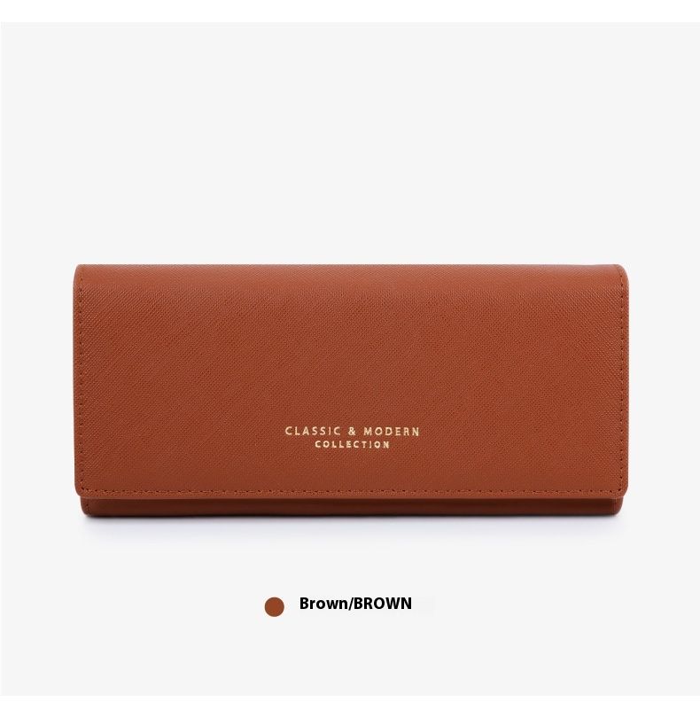 Porta carte di credito da donna di grande capacità di Talian Borsa portatile da donna con motivo a croce alla moda e versatile_voghion.com