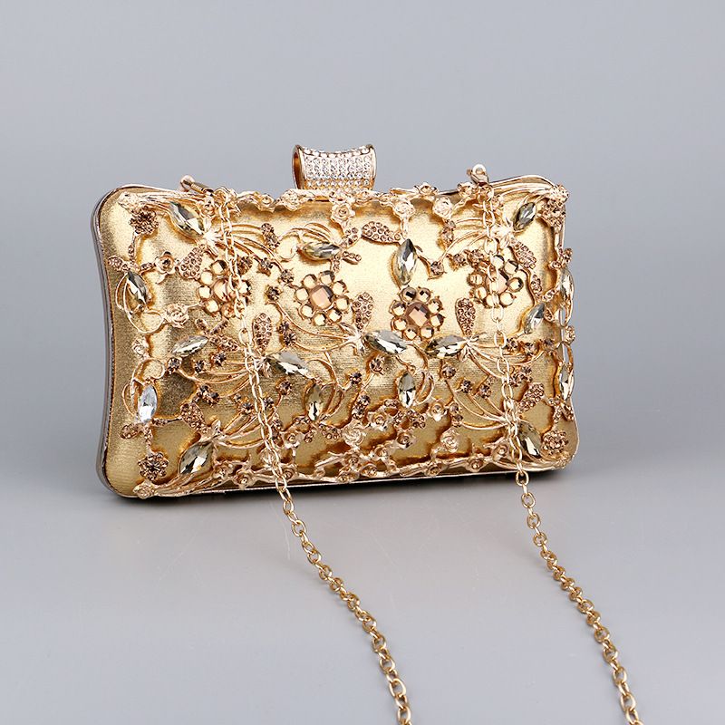 Popular dia-encrusted dinner European and American women's retro banquet bag, hand-held versatile dress evening bag_voghion.com