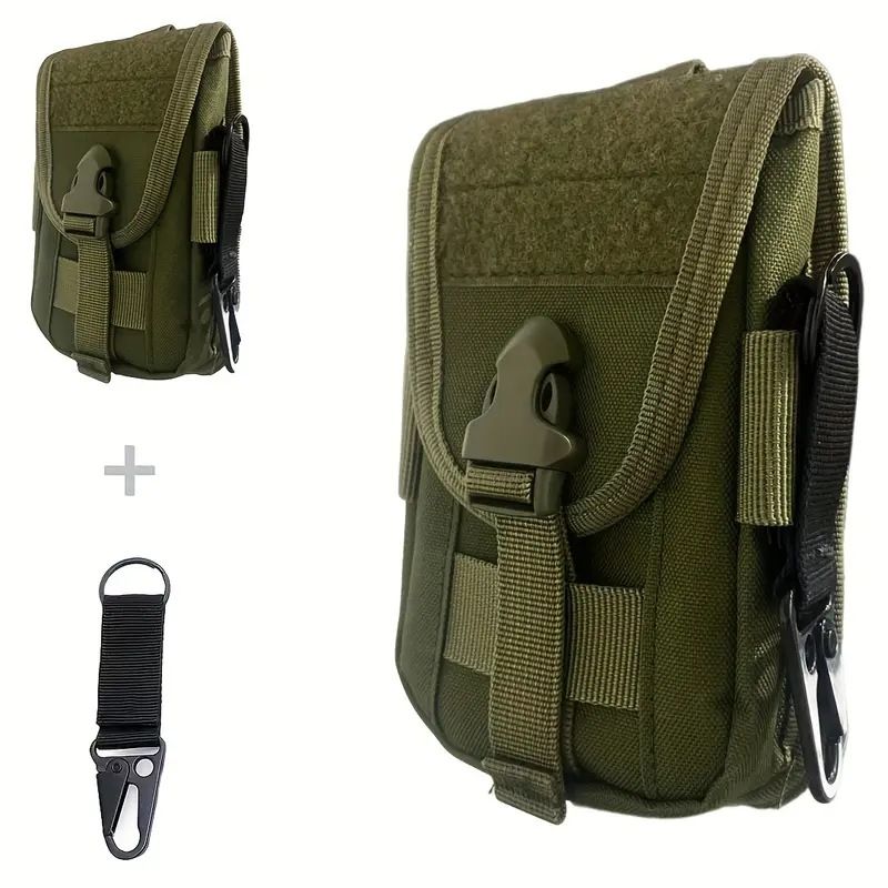 Multifunctional Sports Running Waist Bag Mobile Phone Bag Men's Waist Bag Vertical Double-layer Accessory Bag Toolkit_voghion.com