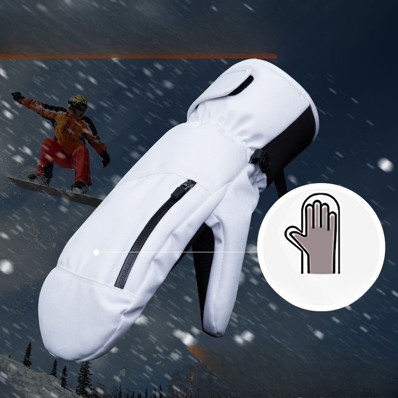 The New Spot Refers To Snowboard Ski Gloves, Braised Seeds, Waterproof And Touch-screen Inner Five-finger Winter Thickened Warm Gloves._voghion.com