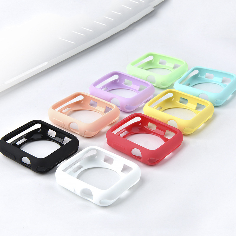 Custodia per Apple Watch Series 8 7 6 Custodia morbida in silicone Custodia protettiva per paraurti Shell per iWatch SE 6 5 3 38MM 49MM 42MM 44MM 45MM_voghion.com