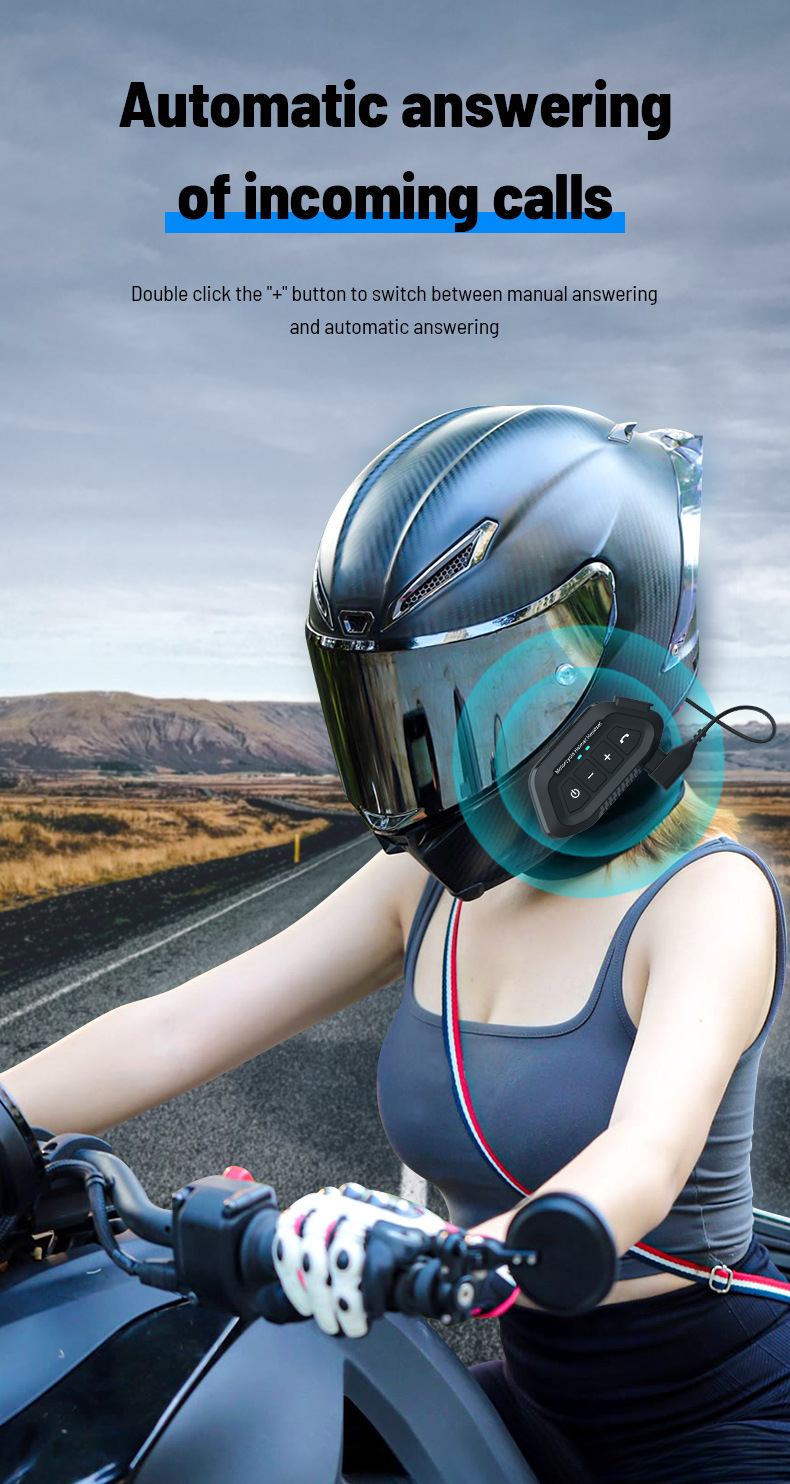 LX2 motociklističke vodootporne bežične 5.3 Bluetooth slušalice s kacigom_voghion.com
