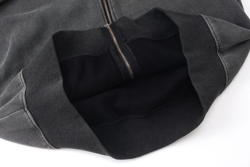 Abbigliamento da uomo 2025 New American Street Felpe con cappuccio lavate Giacche larghe Stile funzionale Cardigan Felpa con cerniera_voghion.com