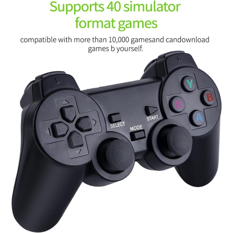 NIEUWE Video Game Console 32GB/64GB Ingebouwde 10000 Games Retro handheld Game Console Met Draadloze Controller video Games Stick Voor PS1/GBA_voghion.com