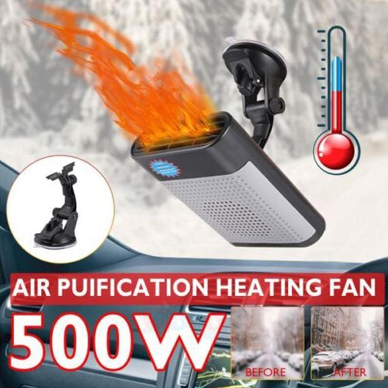 DC12/24V električni grelec za avtomobile, hladilnik zraka, prenosni odmrzovalnik, grelec, ventilator, sušilnik, dodatki za dekoracijo vetrobranskega stekla_voghion.com