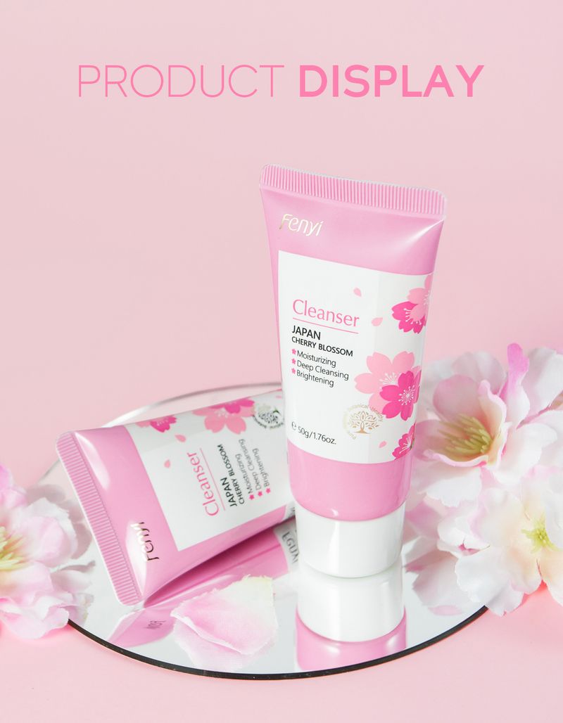FENYI Japansk Sakura Ansiktsrengöring 50g Återfuktande Rengörande Porrengöring_voghion.com