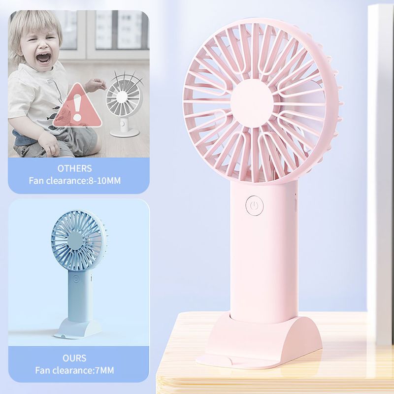 Draagbare draagbare USB-oplaadbare mini-desktopluchtkoeler Buitenkoeling Reishandventilatoren Ventilatieventilator_voghion.com