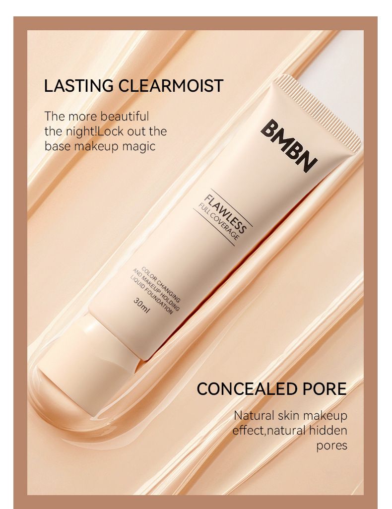 Warmer flüssiger Foundation-Concealer, dauerhaftes Make-up, dauerhafte Feuchtigkeitsversorgung und Feuchtigkeitsversorgung_voghion.com