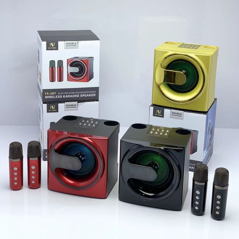 Integriertes Outdoor-Familientreffen-Set K-Song-Artefakt YS-207 drahtloses Mikrofon Bluetooth-Lautsprecher_voghion.com