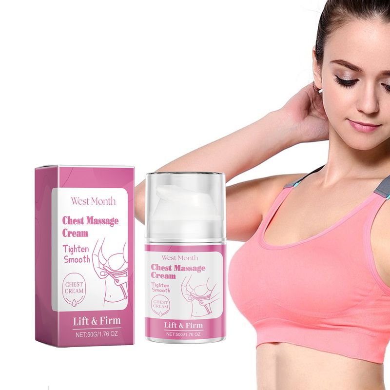 West&Month breast lifting cream for firm, plump, smooth, and tight breasts, massage to enhance chest curves_voghion.com