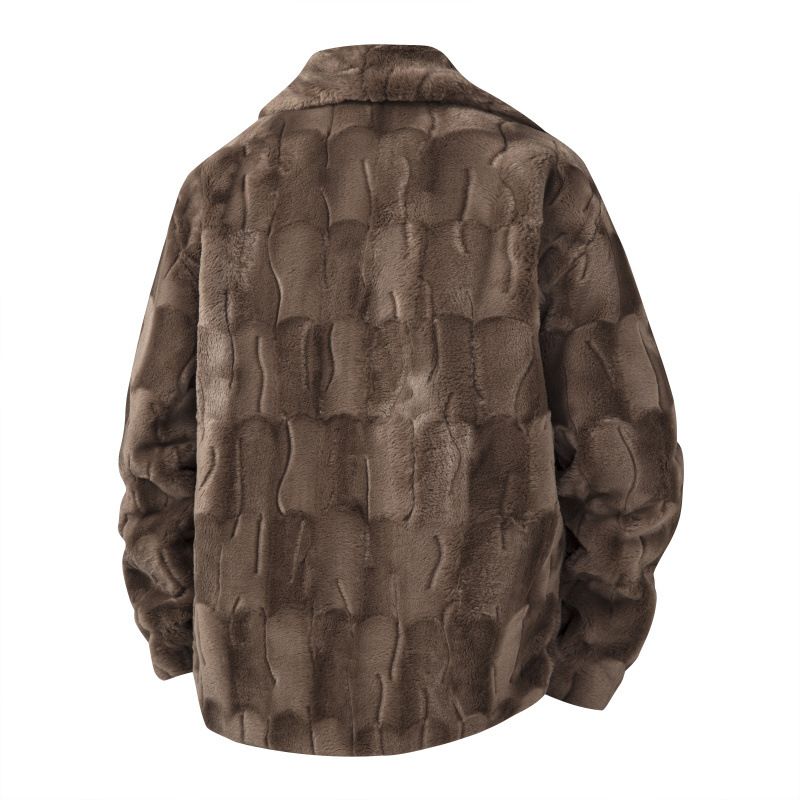 Luxus-Pelzmantel für Herren – Hochwertiger Wintermantel im Nerz-Stil für europäische Größen (Schwarz/Braun, S-3XL)_voghion.com