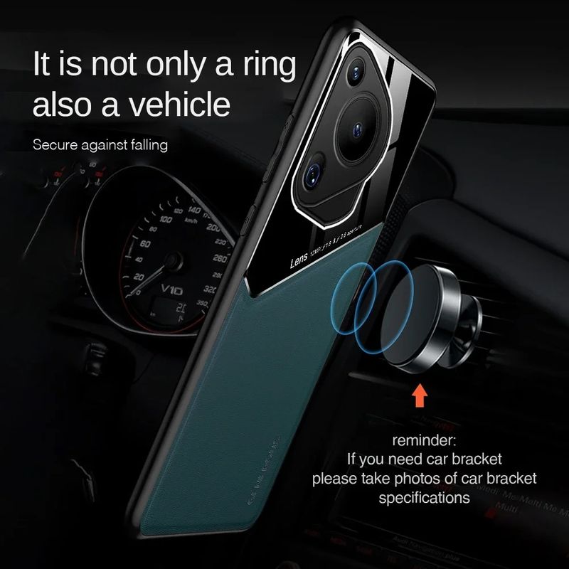 Ledertextur-Hülle für Huawei Pura 70 Ultra P70 P60 Pro-Abdeckung mit magnetischem Auto-Saughalter Coque Fundas Capa_voghion.com