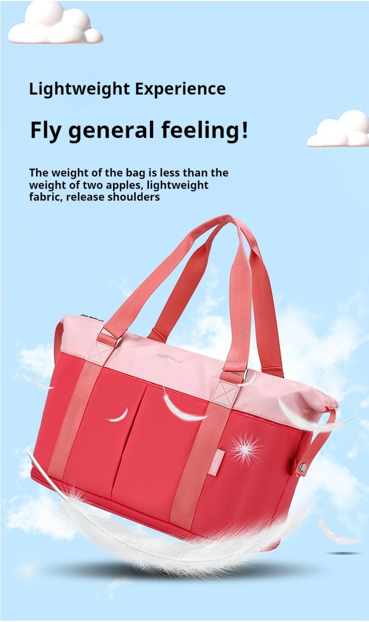 Travel bag, lightweight and ready for delivery bag, outdoor short distance hand-held bag, large capacity fitness bag, lightweight and simple yoga bag_voghion.com