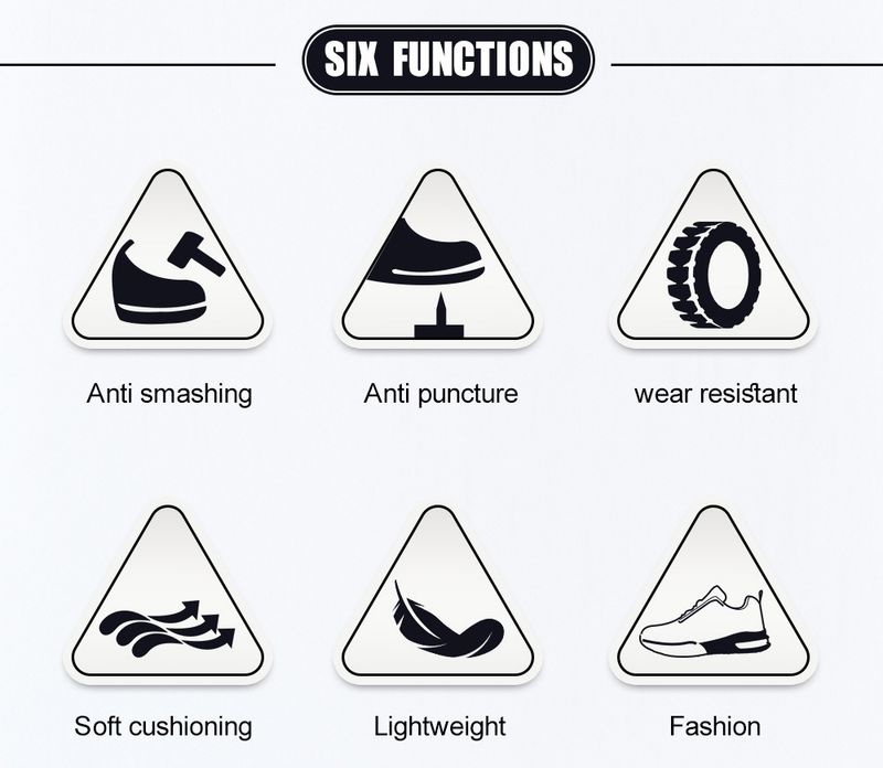 Scarpe antinfortunistiche leggere da lavoro, da donna, con punta in acciaio, anti-perforazione e anti-sfondamento, per cantieri edili._voghion.com