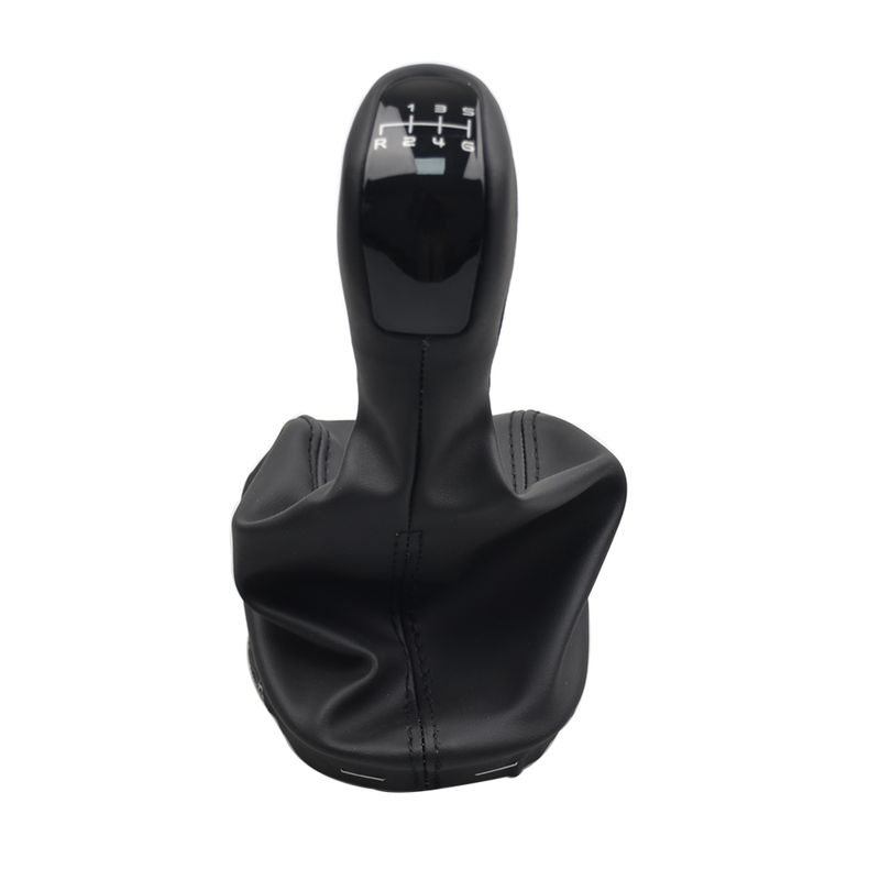 6 Speed Car Gear Shift Knob Lever Shifter With Leather Dust-Proof Cover For Mercedes Benz C Class W203 S203 C180 C200_voghion.com