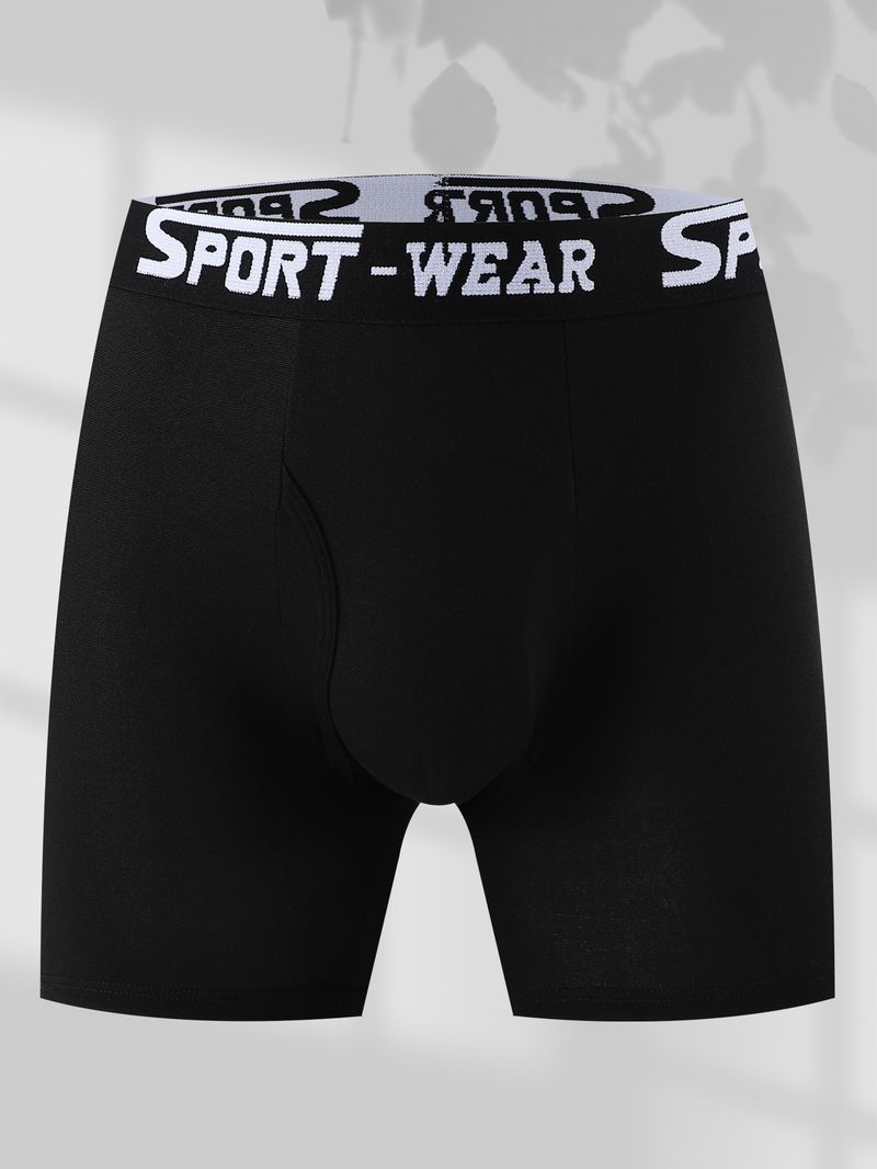Men's Underwear One Piece Stylish Solid Color Men's Underwear Vitality Belt Comfortable Boxer Pants Quick Drying Sports Breathable Shorts_voghion.com