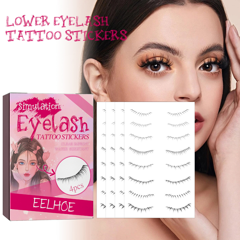 Autocollants de cils paresseux EELHOE, autocollants de cils faciles à porter pour les débutants, autocollants de maquillage pour les yeux minces et longs en une seule pièce_voghion.com