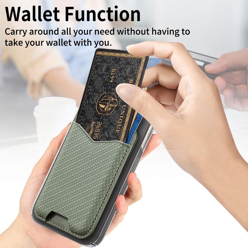 TechGlobe Universal Back Sticker Phone Holder Card Case A-shaped Stand Multi-card Storage Function Gift Pack Adhesive Wholesale_voghion.com