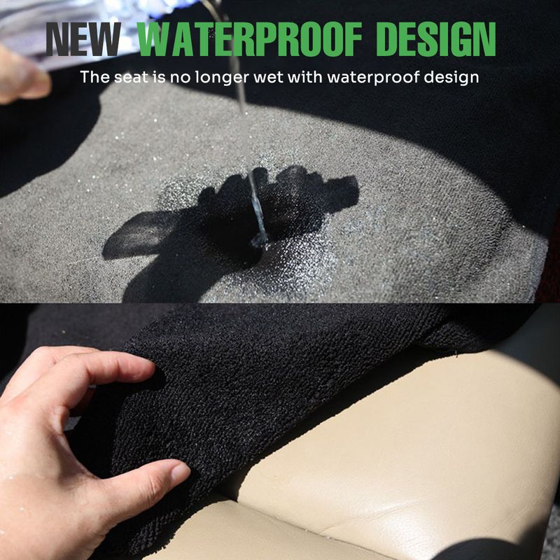 Cover Waterproof Car Seat Towel Protector With Adjustable Elastic Strap 29.5 X 56" Non-slip Breathable Front Rear_voghion.com