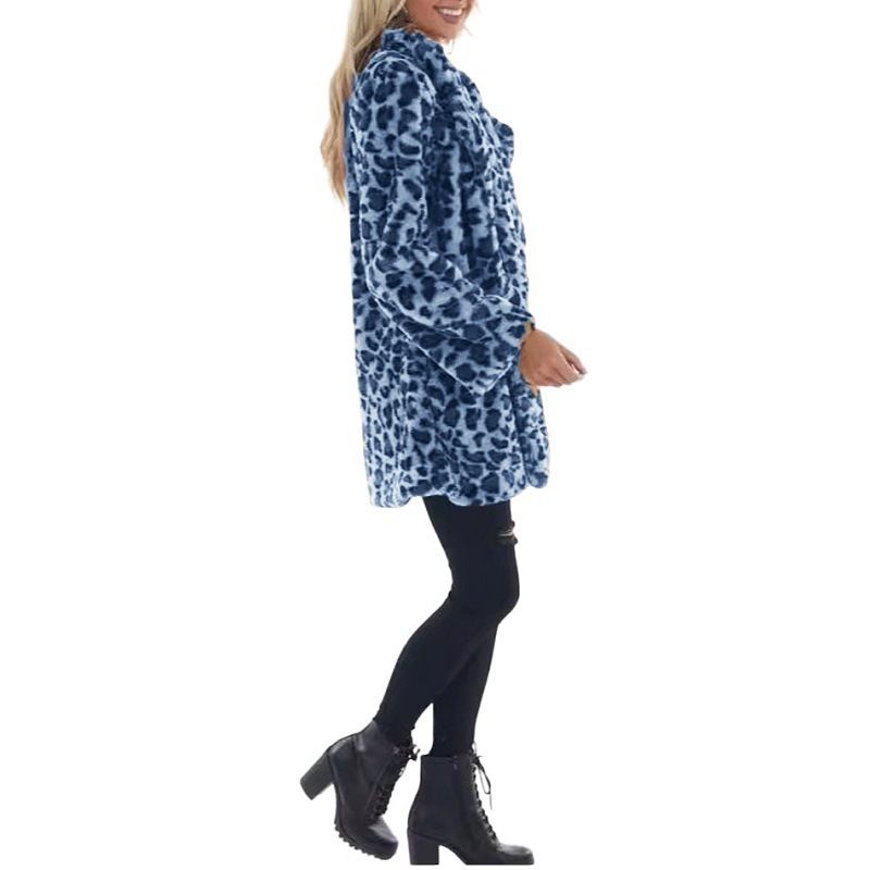 Damenmantel aus Kunstpelz mit Leopardenmuster und Taschen – Übergroße Langarmjacke für Herbst/Winter, modisch und bequem, Übergrößen erhältlich_voghion.com