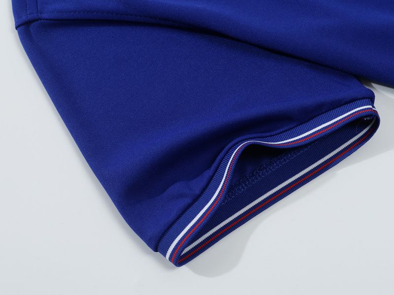 QFV507045555501<2 2024 New Cross-Border Solid Color Men's Polo Shirt Large Size Plain Stand Collar T-Shirt European And American Loose_voghion.com