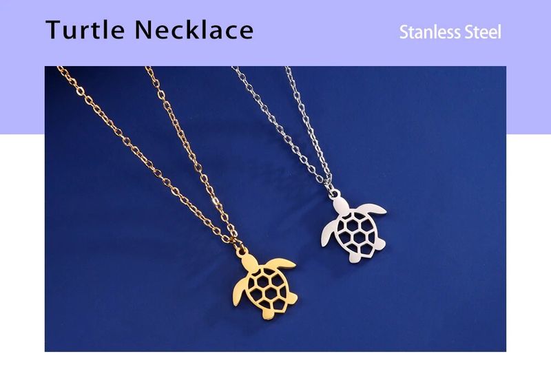 Skyrim Sköldpadda Halsband Sköldpadda Länkkedja Övernaturlig Amulett Gåva För Kvinna Man Mode Rostfritt Stål Hängsmycken_voghion.com