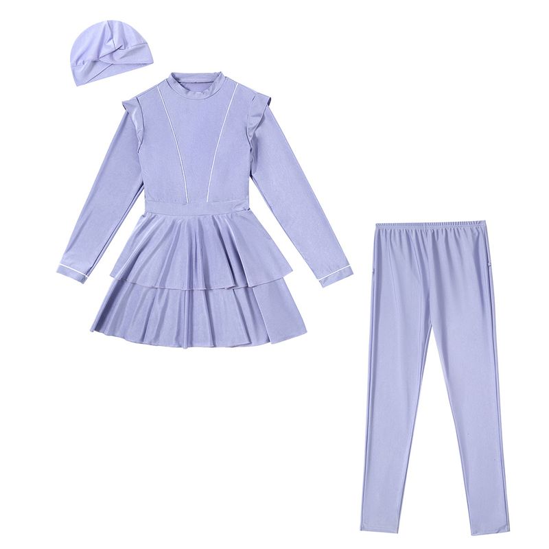 Muslim Swimwear Swimsuit Conservative Swimsuit Dress-style Sunscreen Hot Spring_voghion.com