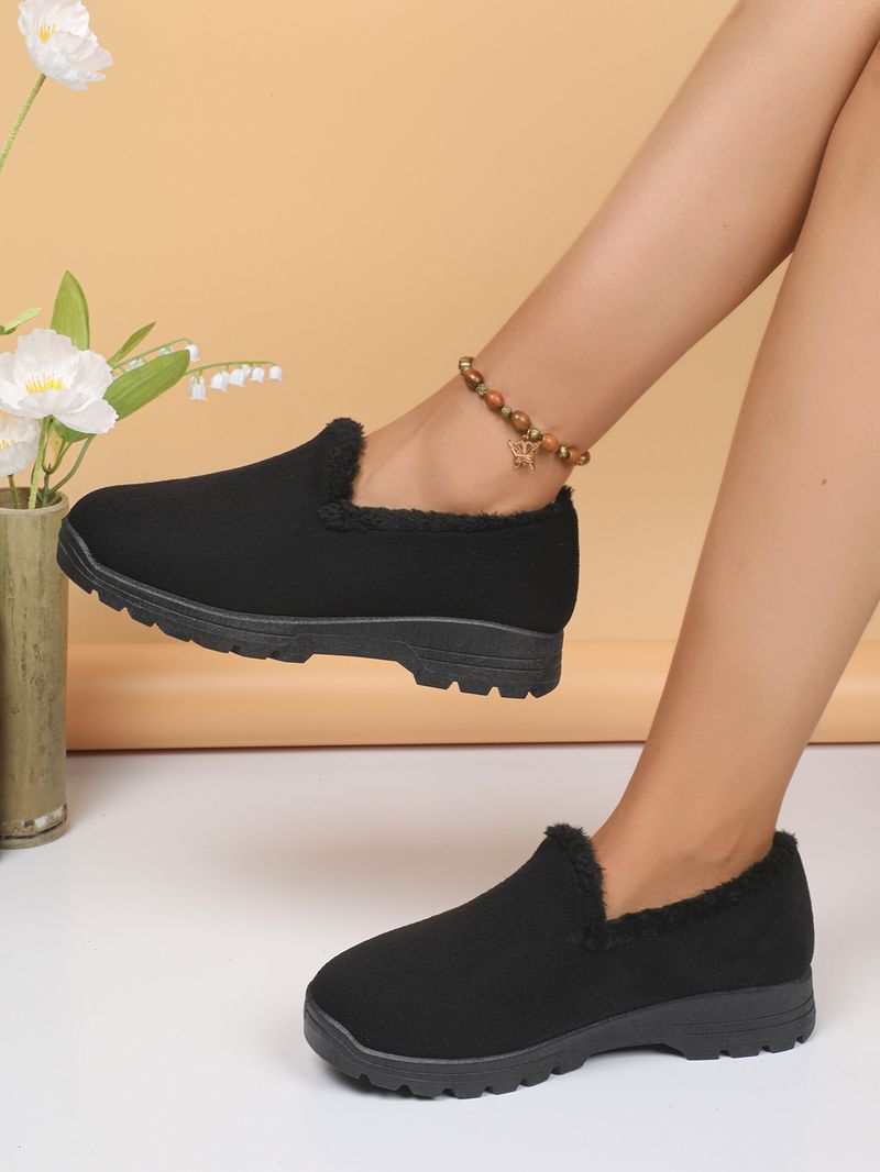 Scarpe da neve in cotone nuove da donna basse calde autunnali e invernali da donna in cotone scarpe da rospo alla moda un passo comode suola morbida neve_voghion.com