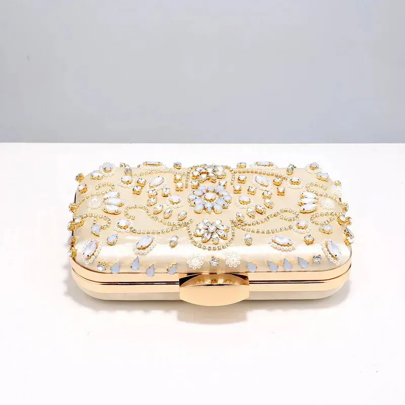 Borsa da sera con pochette a tracolla da donna con strass, perle di diamanti, borsa a tracolla, borsa per telefono, per feste 250529l_voghion.com