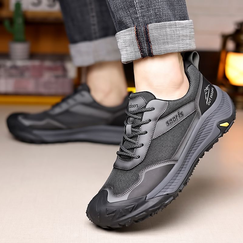 Lässige atmungsaktive Herrenschuhe Rutschfeste lässige Outdoor-Wanderschuhe Sportschuhe_voghion.com