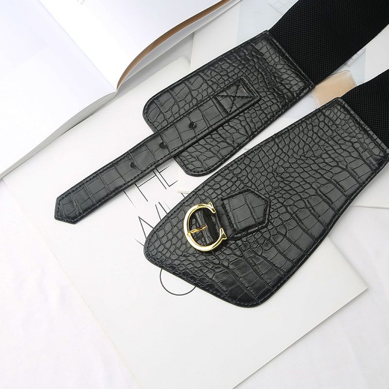 Trendy Style für Damen, dekorativer Mantel, Kleid, Gürtel, Taillenverschluss, Anzug mit elastischem Bund_voghion.com