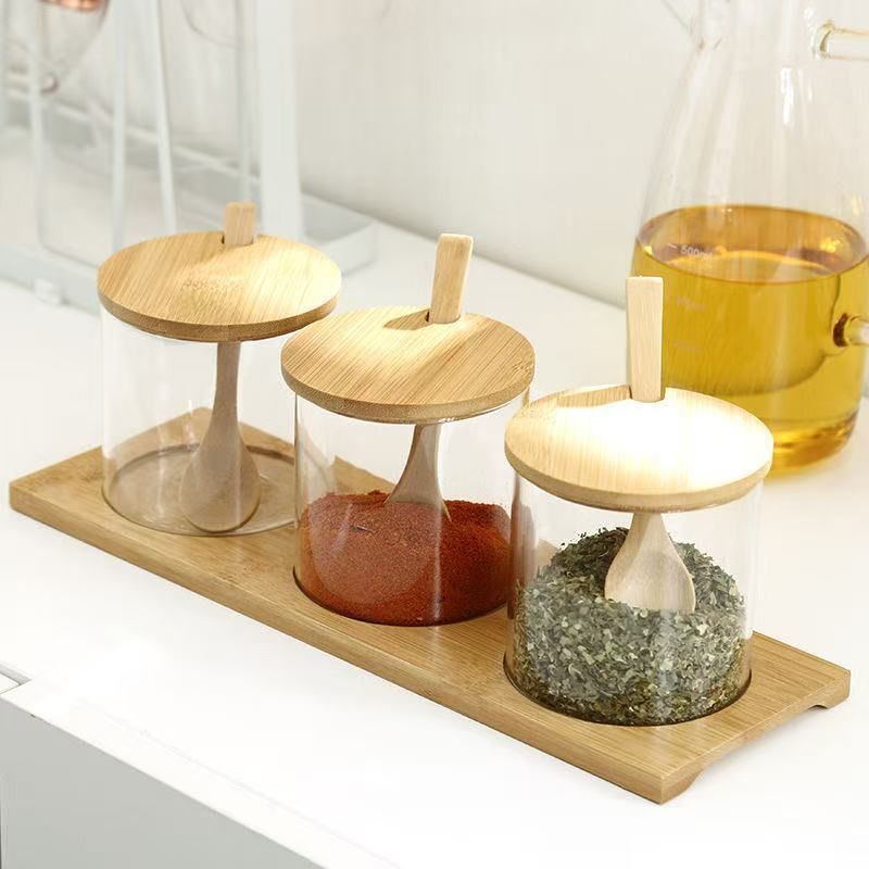 Hitzebeständiges, explosionsgeschütztes Glas mit hohem Borosilikatgehalt, Ins Style, für die Küche, unverzichtbare Haushaltsgewürzflasche, Anti-Schimmel_voghion.com