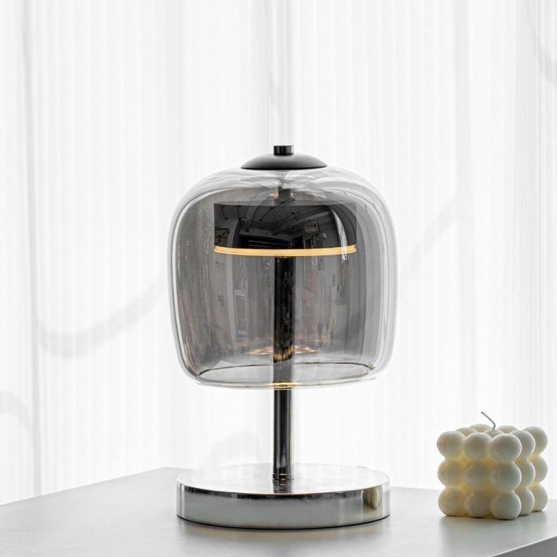 Stile scrivania Scrivania di alta qualità Camera da letto Comodino Lampada da letto Luce Lusso Geometrico Semplicità Trasparente Ins_voghion.com
