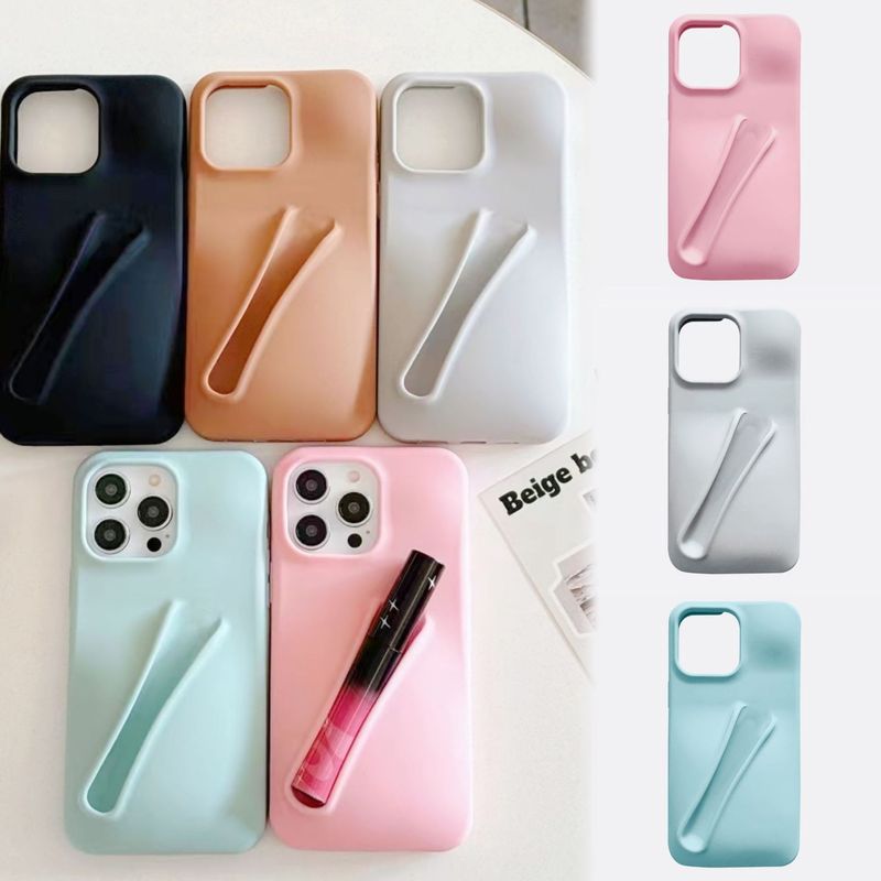 Funny Lipgloss Holder Silicone Lipstick Lip Protection Phone Case for Samsung Galaxy S23 Plus S24 S24 Ultra A14 A54 A15 4G/5G_voghion.com