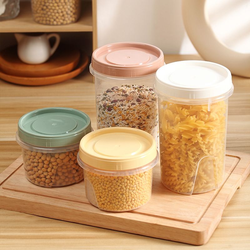 High Temperature Resistant Round Lidded Refrigerator Fresh-Keeping Grain Storage Microwave Heating Lunch Box Sealed Jar_voghion.com
