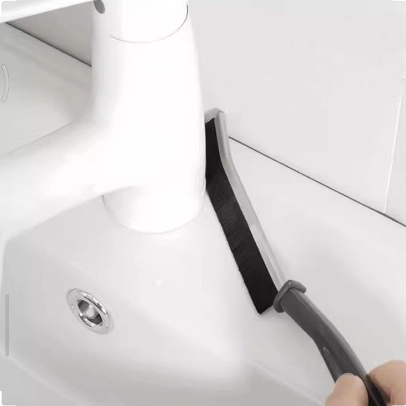 Gap Cleaning Brush Hard Bristled Crevice Cleaning Brush For Stiff Angled Bristles Tile Bathroom Kitchen Toilet Cleaning Tool_voghion.com