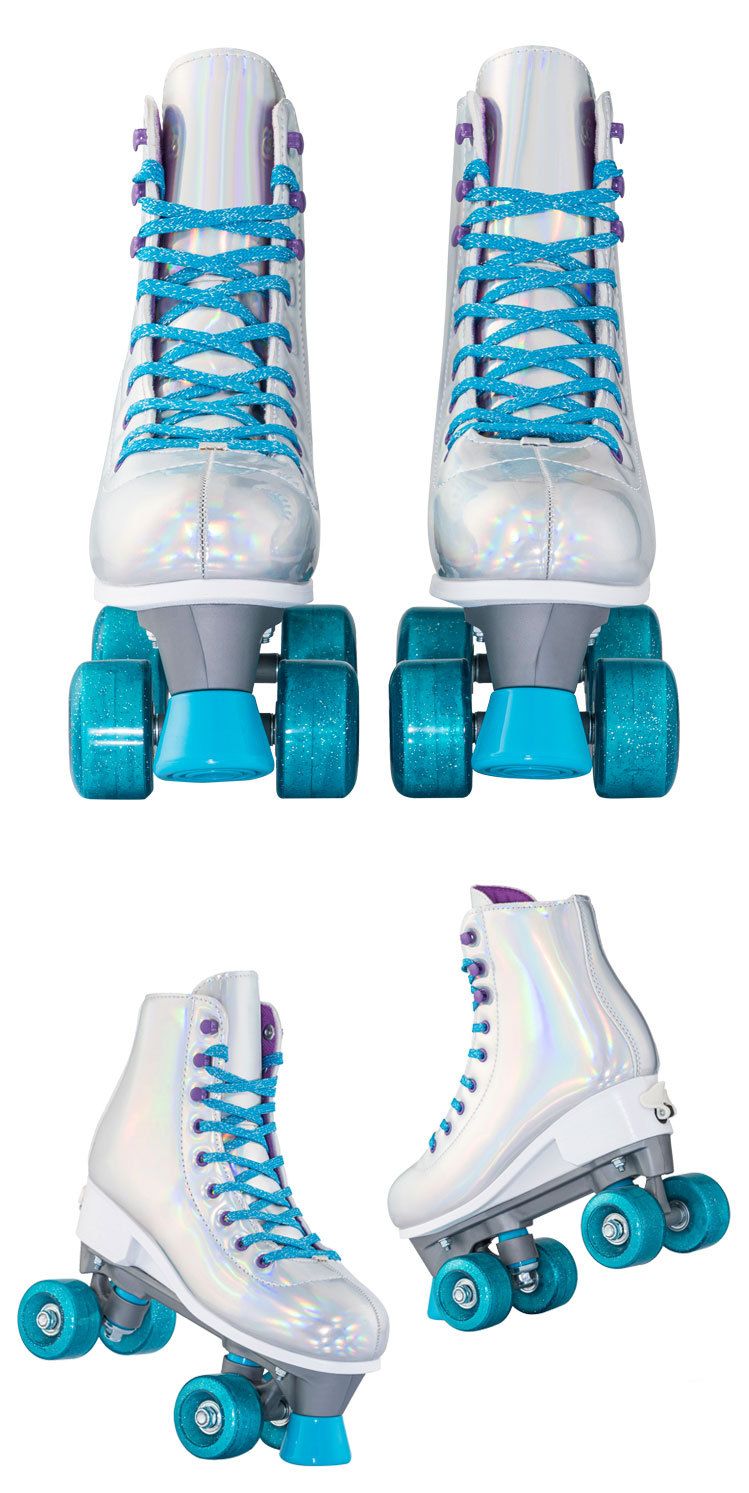Neue modische, bequeme zweireihigen Rädern für Herren und Damen, verstellbare mit vier Rädern, farbige Rollschuhe_voghion.com