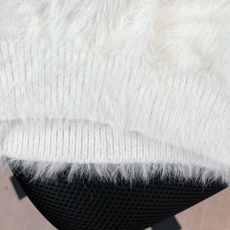 Men’s High-Neck Fleece Sweater – Oversized Knit Pullover With Relaxed Streetwear Style_voghion.com