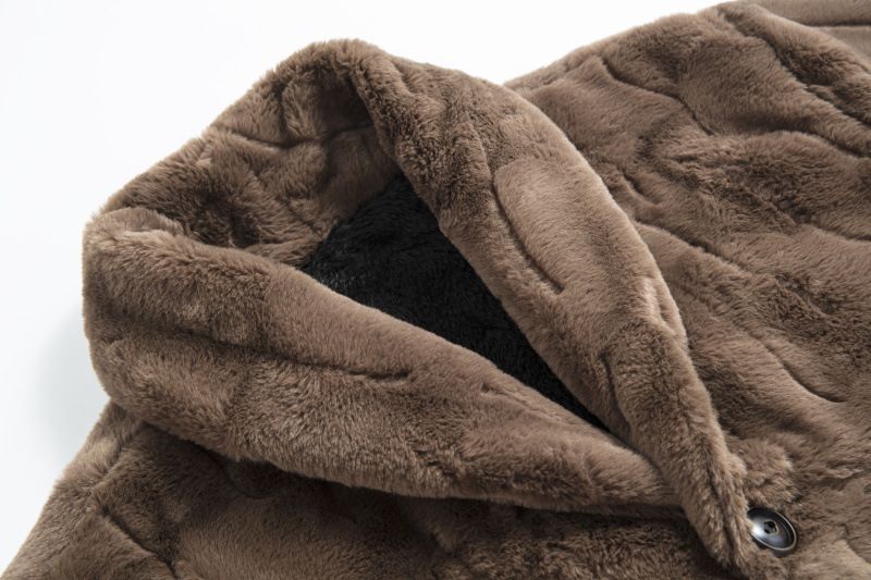 Luxus-Pelzmantel für Herren – Hochwertiger Wintermantel im Nerz-Stil für europäische Größen (Schwarz/Braun, S-3XL)_voghion.com