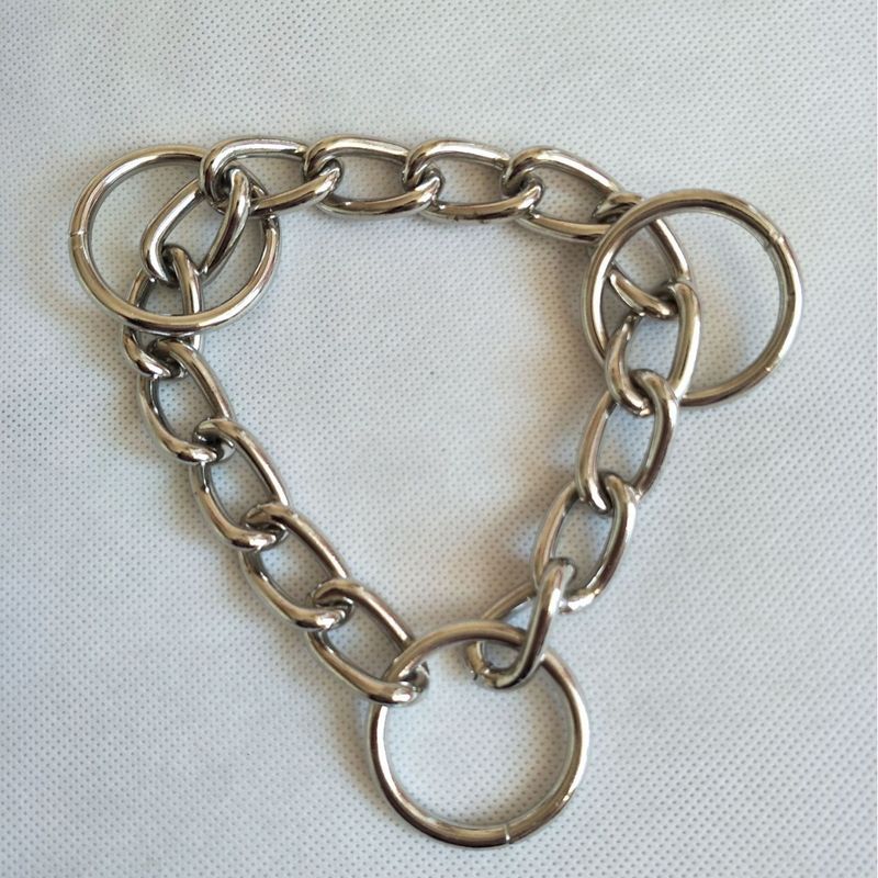 Pet Round Cloth Dog Rope Welding @Three Three Rings Accessories P Chain D-shaped Ring_voghion.com
