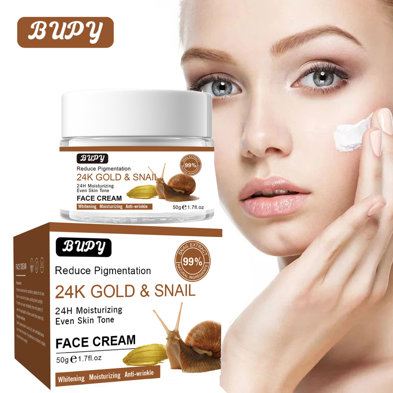 Crema viso anti-lumaca, BUPY Resistente al sudore, Resistente ai raggi UV, Rinfrescante, Non grassa Crema idratante all'essenza_voghion.com